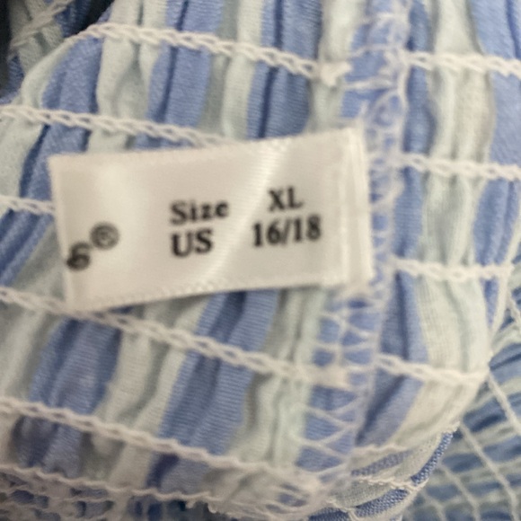 Cotton Adjustable Straps Boho Stripe Casual Flowy A Line Midi Dress with Pockets - Picture 14 of 15